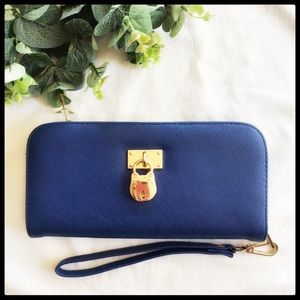 Royal Blue Wristlet Wallet